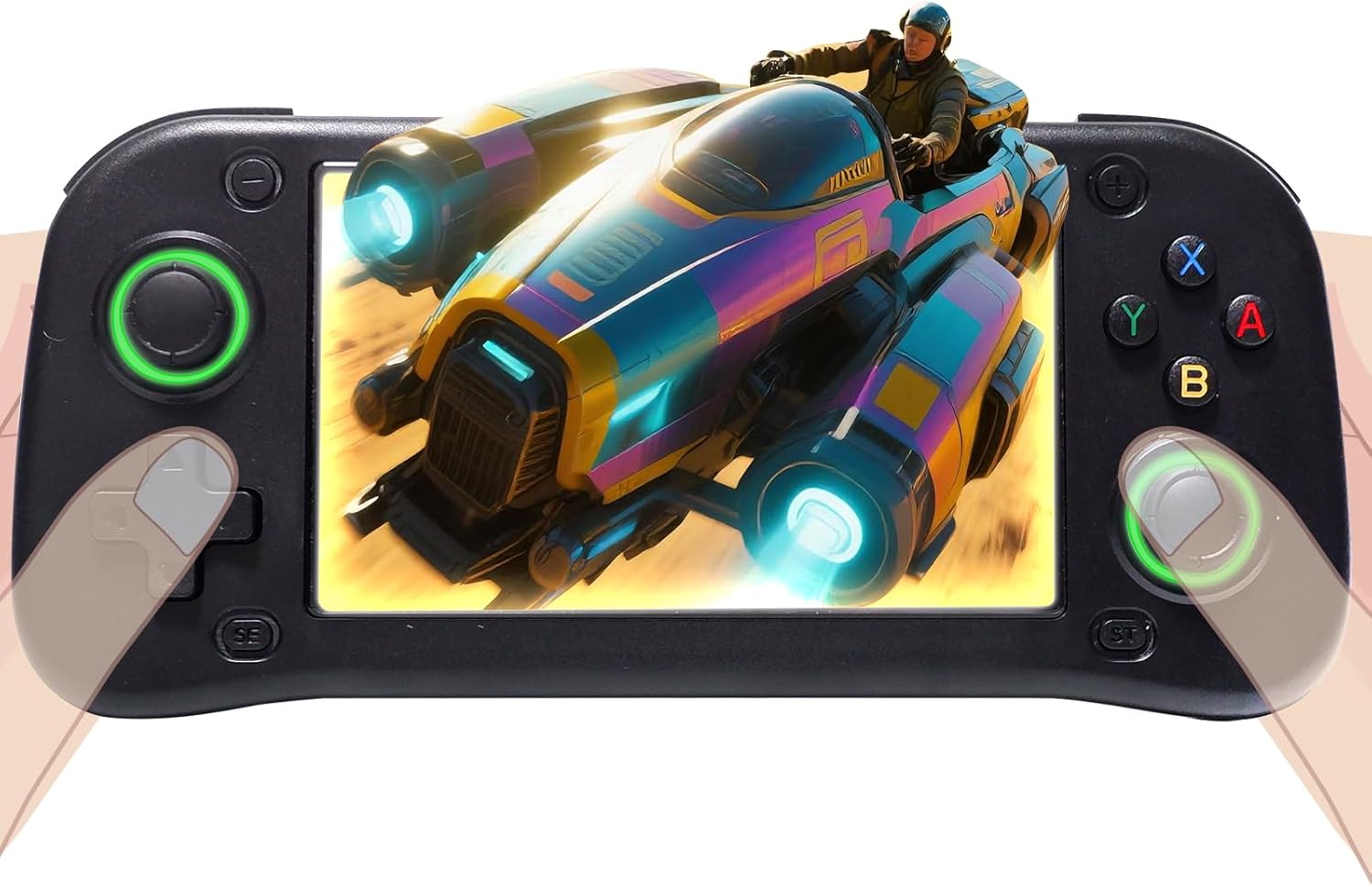 G28 Retro Handheld Game Console, 4.3" IPS Screen, 64GB Memory Card with 30000+ Games, 26 Emulators, 3500mAh Battery, OTG Support, 3D Joystick, Built-in Headphone Jack, Retro Gaming Console for Adults - Image 8