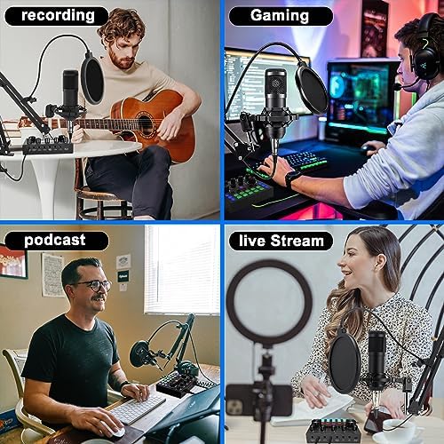 sktome Podcast Equipment Bundle for 2, V8s Voice Changer with BM-800 Podcast Microphone Bundle - Studio Condenser Microphone Perfect for Podcasting, Recording, Singing, Streaming and Gaming - Image 6